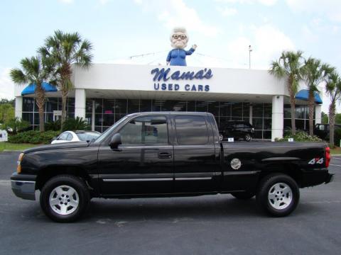 Black Chevrolet Silverado 1500 LS Extended Cab 4x4.  Click to enlarge.