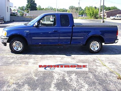 Royal Blue Metallic Ford F150 XLT SuperCab.  Click to enlarge.