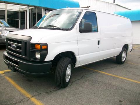 Oxford White Ford E Series Van E150 Cargo.  Click to enlarge.