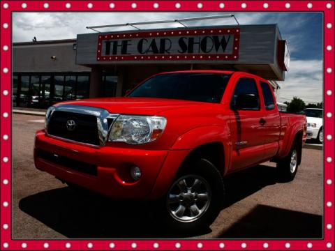 Radiant Red Toyota Tacoma V6 TRD Access Cab 4x4.  Click to enlarge.