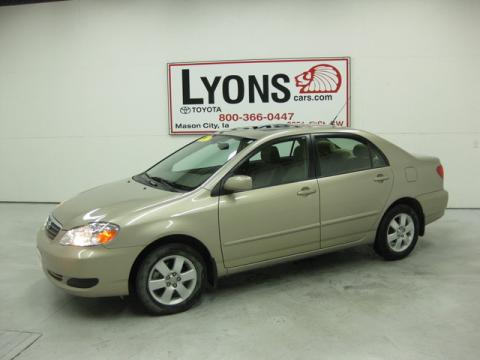 Desert Sand Mica Toyota Corolla LE.  Click to enlarge.