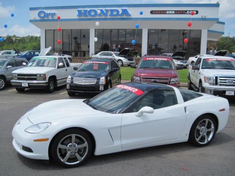 Arctic White Chevrolet Corvette Coupe.  Click to enlarge.