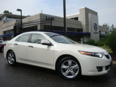 Premium White Pearl Acura TSX Sedan.  Click to enlarge.