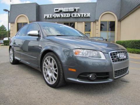 Dolphin Grey Metallic Audi S4 4.2 quattro Sedan.  Click to enlarge.