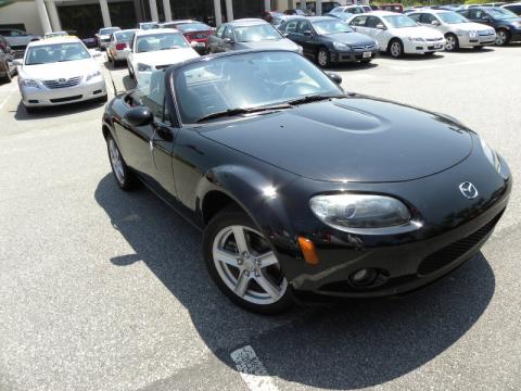 Brilliant Black Mazda MX-5 Miata Roadster.  Click to enlarge.