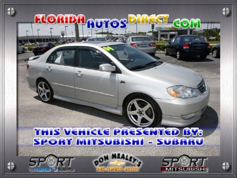 Lunar Mist Silver Metallic Toyota Corolla S. Click to enlarge. Lunar Mist Silver Metallic Toyota Corolla S. Click to enlarge.