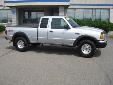 Silver Frost Metallic Ford Ranger FX4 Level II SuperCab 4x4.  Click to enlarge.