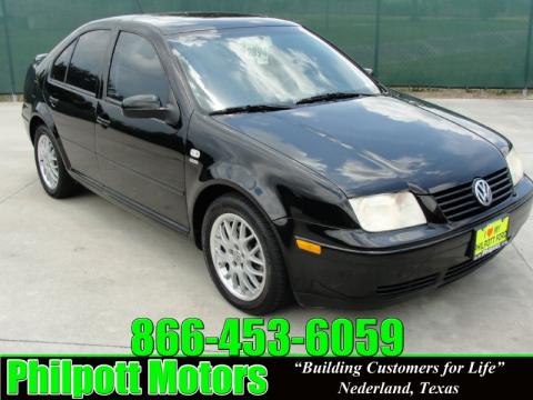 Black Volkswagen Jetta Wolfsburg Edition 1.8T Sedan.  Click to enlarge.