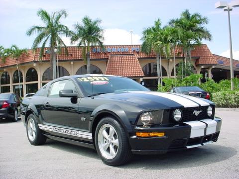 Black Ford Mustang GT Deluxe Coupe.  Click to enlarge.