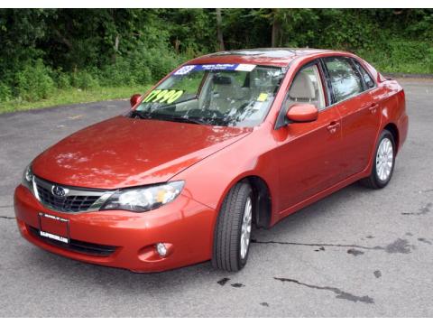 Paprika Red Pearl Subaru Impreza 2.5i Premium Sedan.  Click to enlarge.