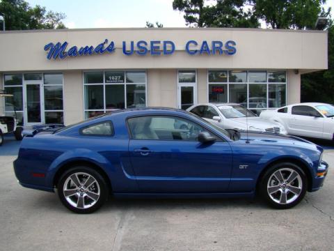 Vista Blue Metallic Ford Mustang GT Premium Coupe.  Click to enlarge.