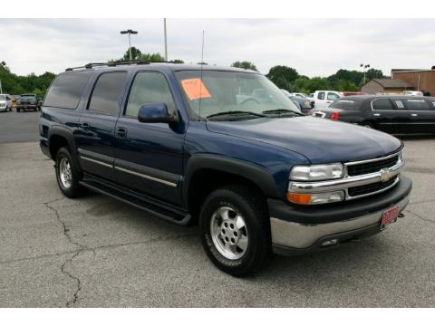 Indigo Blue Metallic Chevrolet Suburban 1500 LT 4x4.  Click to enlarge.