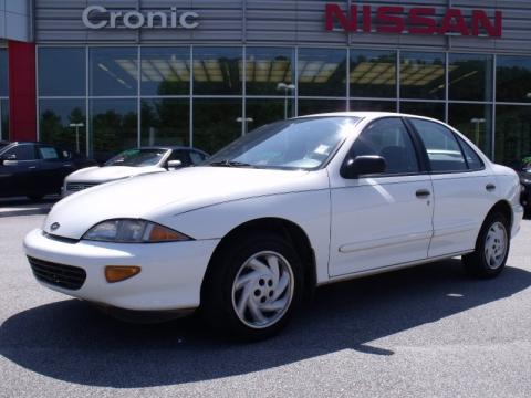 Bright White Chevrolet Cavalier LS Sedan.  Click to enlarge.
