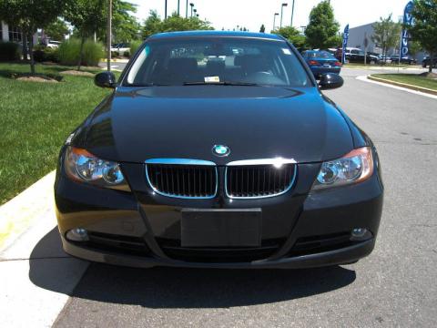 Jet Black BMW 3 Series 325i Sedan.  Click to enlarge.