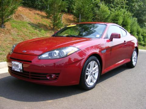 Redfire Pearl Hyundai Tiburon GS.  Click to enlarge.