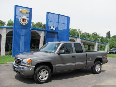 Steel Gray Metallic GMC Sierra 1500 Classic Z71 Extended Cab 4x4.  Click to enlarge.