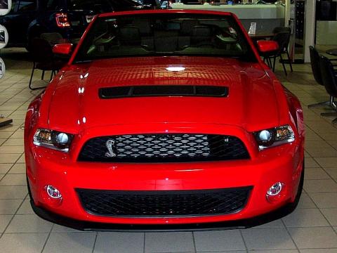 Race Red 2011 Ford Mustang Shelby GT500 SVT Performance Package Convertible 