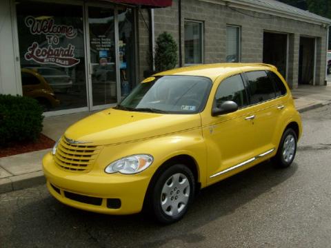 Solar Yellow Chrysler PT Cruiser Street Cruiser Route 66 Edition.  Click to enlarge.