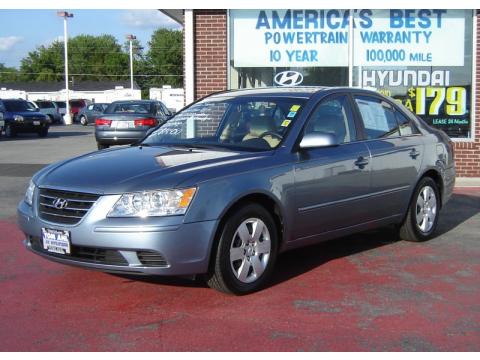 Slate Blue Hyundai Sonata GLS.  Click to enlarge.