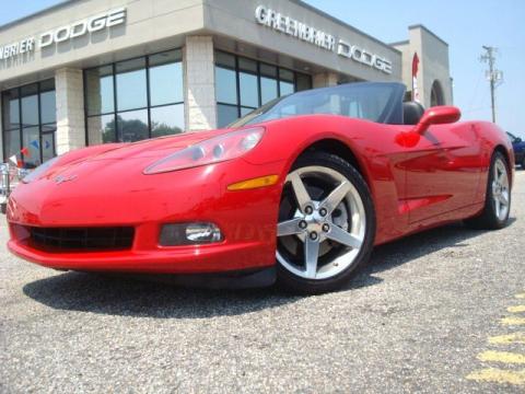 Victory Red Chevrolet Corvette Convertible.  Click to enlarge.