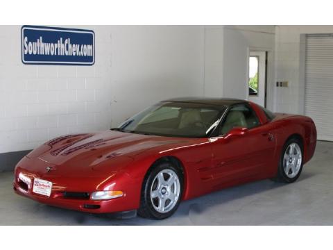 Light Carmine Red Metallic Chevrolet Corvette Coupe.  Click to enlarge.
