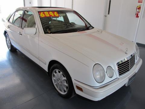 Polar White Mercedes-Benz E 320 Sedan.  Click to enlarge.