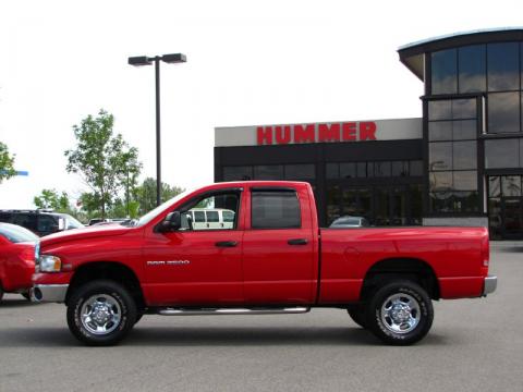 Flame Red Dodge Ram 2500 SLT Quad Cab 4x4.  Click to enlarge.