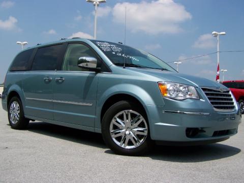 Clearwater Blue Pearlcoat Chrysler Town & Country Limited.  Click to enlarge.
