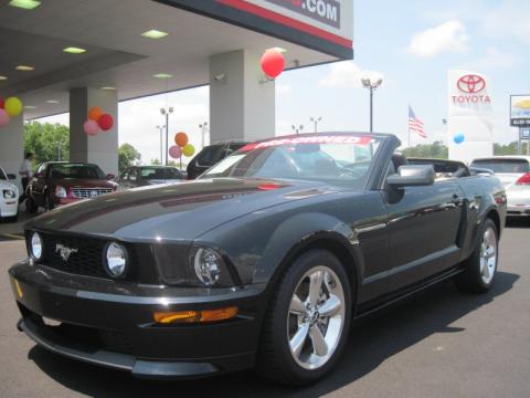 Black Ford Mustang GT Premium Convertible.  Click to enlarge.
