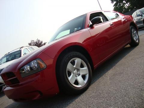 Inferno Red Crystal Pearl Dodge Charger SE.  Click to enlarge.