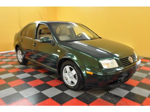 Bright Green Pearl Volkswagen Jetta GLS Sedan.  Click to enlarge.
