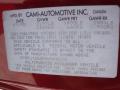 Info Tag of 1992 Geo Tracker LSi Soft Top 4x4 #18