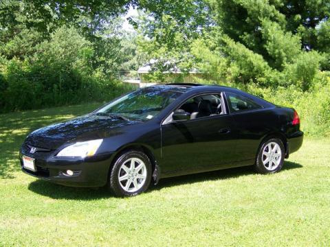 Nighthawk Black Pearl Honda Accord EX V6 Coupe.  Click to enlarge.