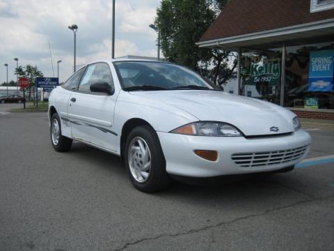 Bright White Chevrolet Cavalier Coupe.  Click to enlarge.
