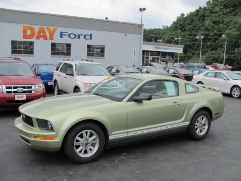 Legend Lime Metallic Ford Mustang V6 Premium Coupe.  Click to enlarge.