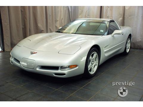 Sebring Silver Metallic Chevrolet Corvette Coupe.  Click to enlarge.