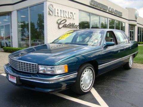 Dark Calypso Green Metallic Cadillac DeVille Sedan.  Click to enlarge.