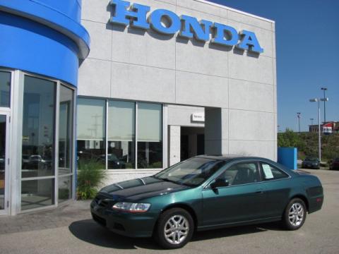 Noble Green Pearl Honda Accord EX V6 Coupe.  Click to enlarge.