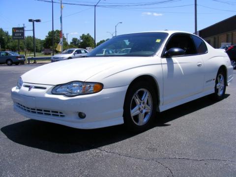 White Chevrolet Monte Carlo Supercharged SS.  Click to enlarge.