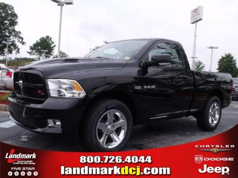 Brilliant Black Crystal Pearl Dodge Ram 1500 R/T Regular Cab.  Click to enlarge.