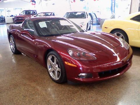 Monterey Red Metallic Chevrolet Corvette Coupe.  Click to enlarge.