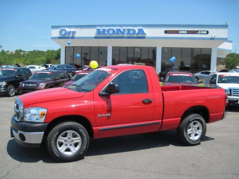 Flame Red Dodge Ram 1500 TRX Regular Cab.  Click to enlarge.