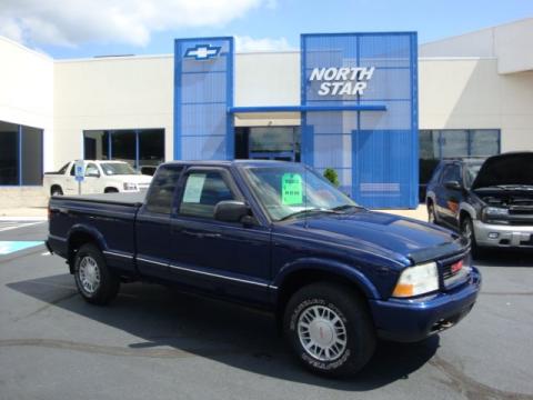 Indigo Blue Metallic GMC Sonoma SLS Extended Cab 4x4.  Click to enlarge.