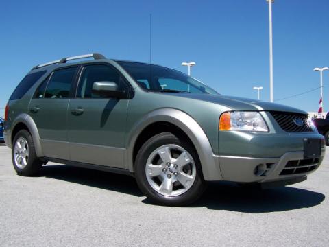 Titanium Green Metallic 2005 Ford Freestyle SEL AWD with Shale interior 