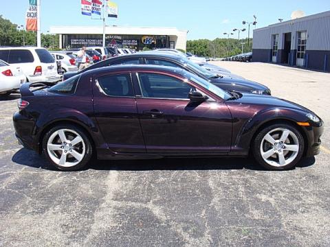 Black Cherry Mica Mazda RX-8 .  Click to enlarge.