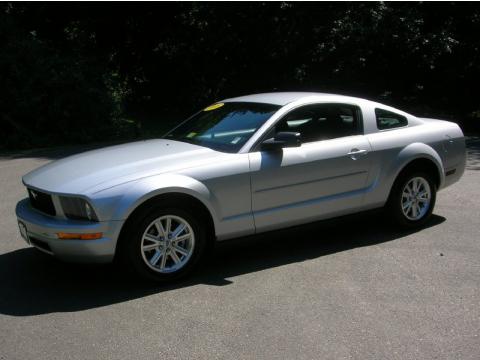 Brilliant Silver Metallic Ford Mustang V6 Deluxe Coupe.  Click to enlarge.
