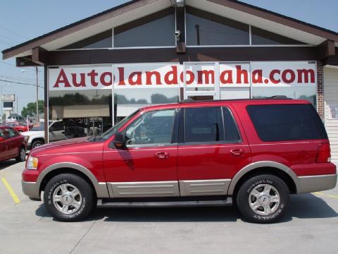 Laser Red Tinted Metallic Ford Expedition Eddie Bauer 4x4.  Click to enlarge.