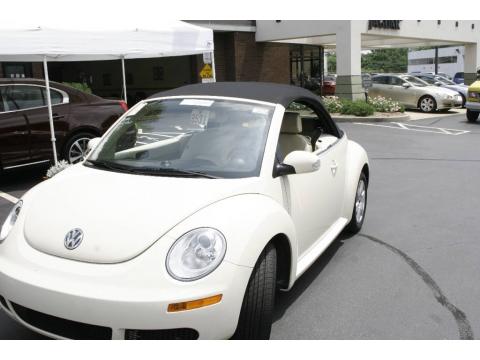 Campanella White Volkswagen New Beetle Triple White Convertible.  Click to enlarge.