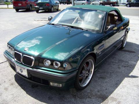 Boston Green Metallic BMW 3 Series 323i Convertible.  Click to enlarge.