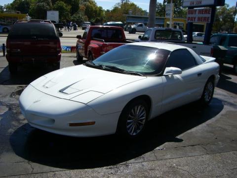 Bright White Pontiac Firebird Coupe.  Click to enlarge.